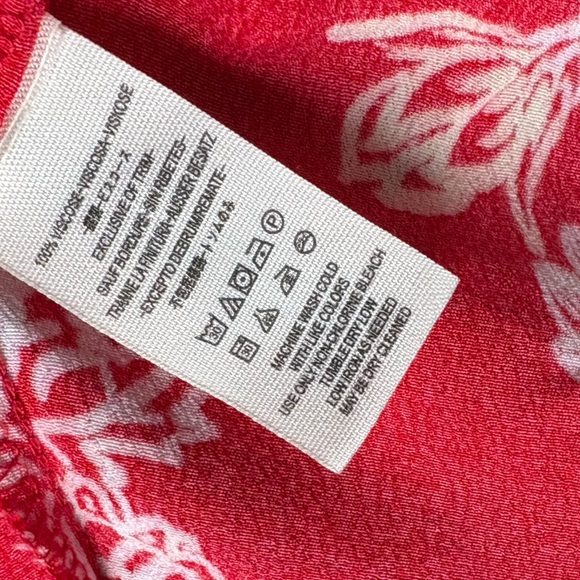 Free People Blue Hawaii Red Floral Print Mini Dress Size Large. - Picture 9 of 9